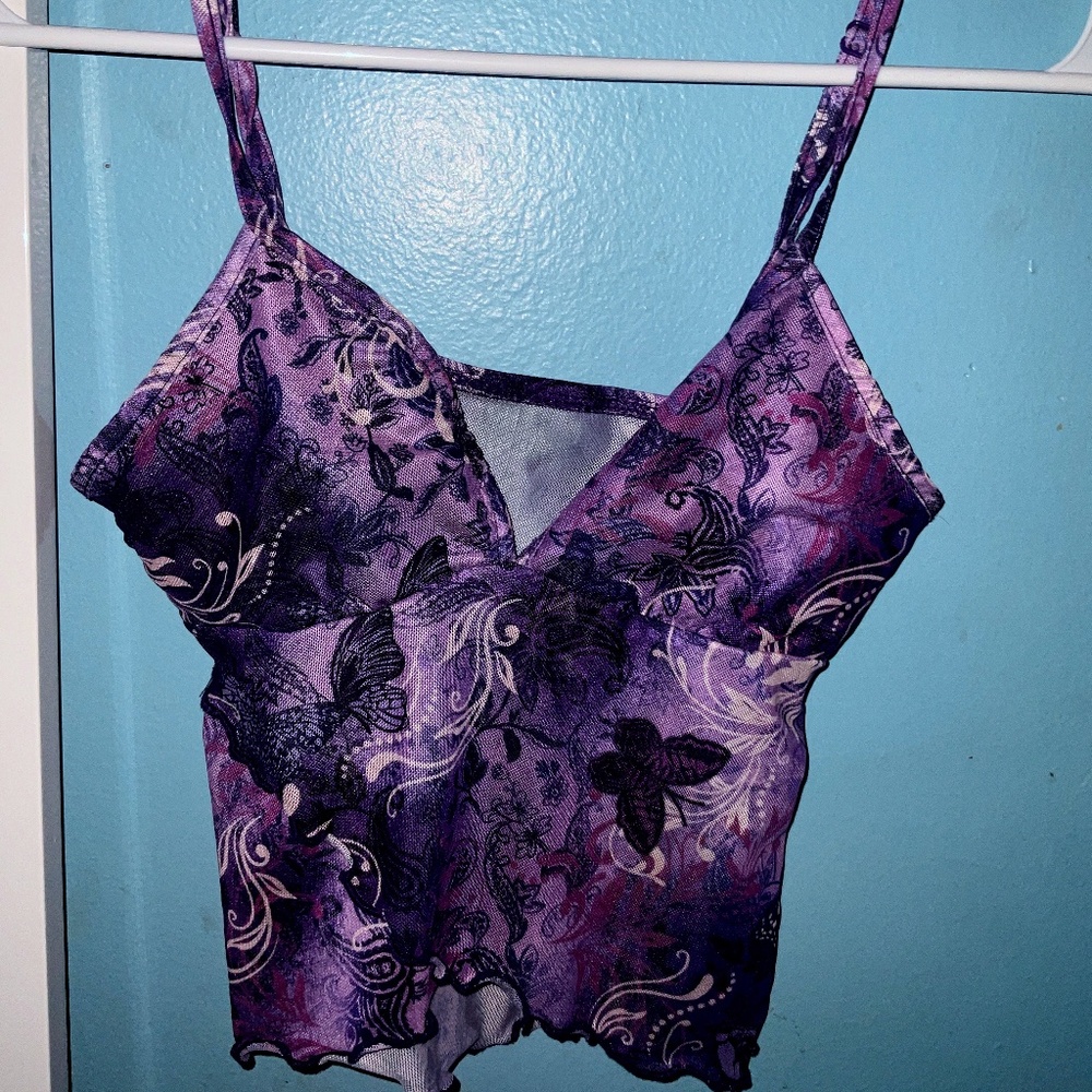 Hippie Butterfly Print Cami Top